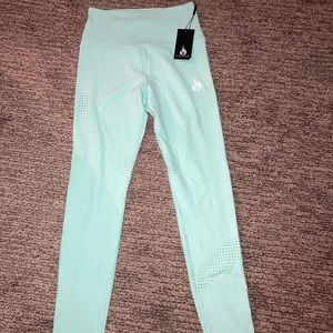 Mint color exercise leggings